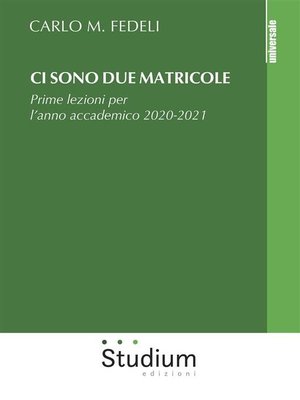 cover image of Ci sono due matricole